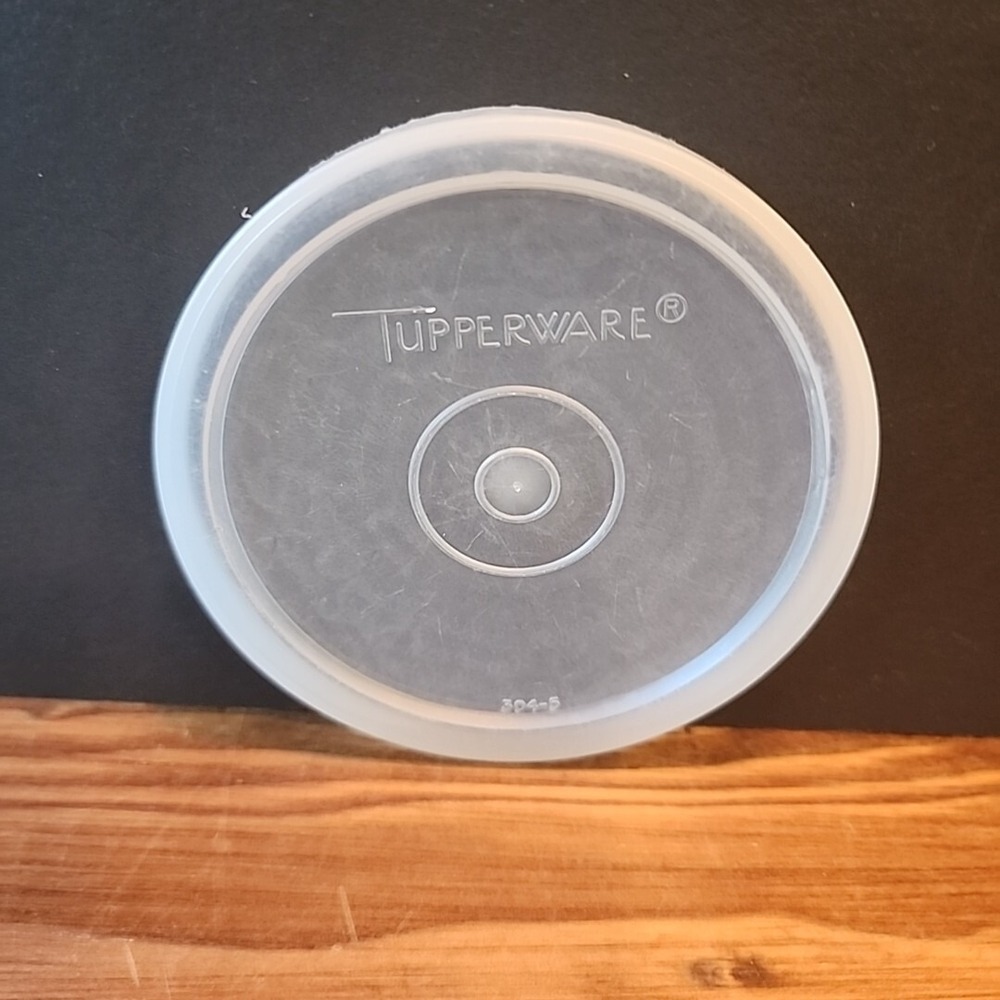 Vintage Tupperware Replacement Lid Clear Tupper Seal 304-5‎ Small Lid Only